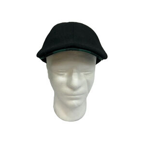 The Original Boston Scally Co Black The Scrapper Newsboy Flat Cap Size Small NEW